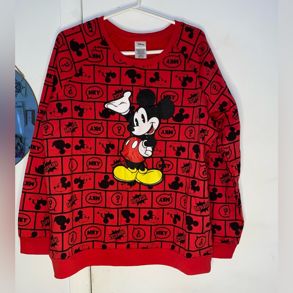 Disney Disneyland Mickey Mouse Crewneck Sweater